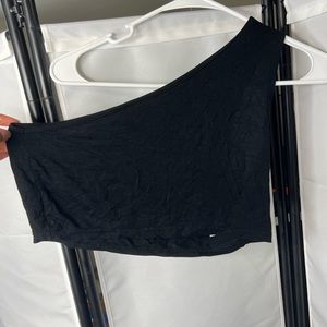 Sleeveless one shoulder crop top from Boohoo